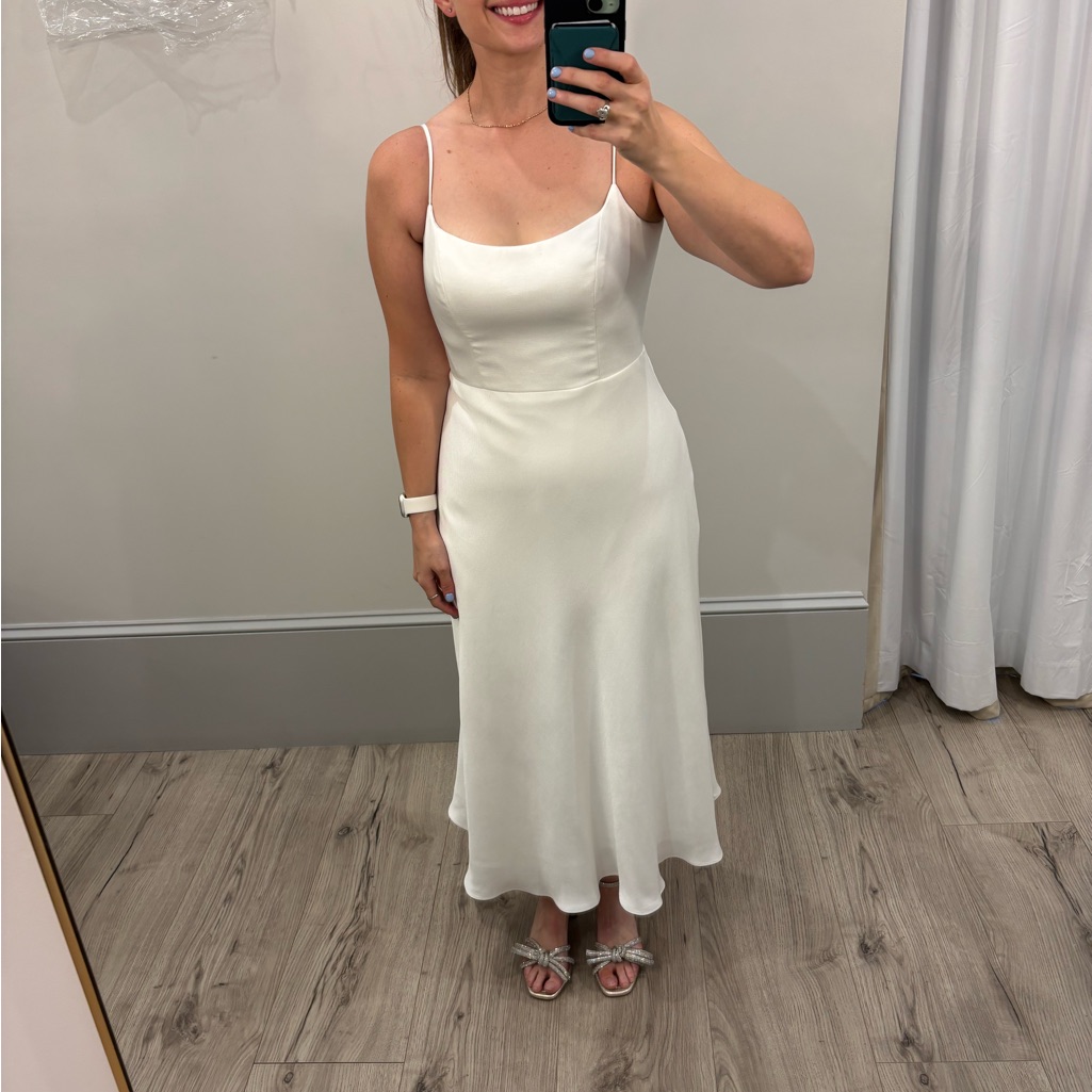 Jenny Yoo White Sleeveless Sundress Wedding